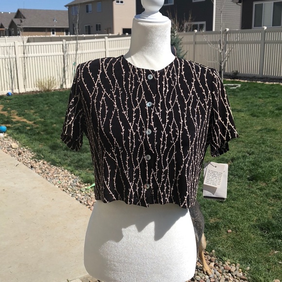 Vintage 90’s Ronnie Nicole Crop Shirt 8P - Picture 2 of 4